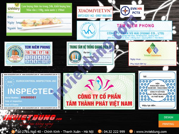 Mẫu tem niêm phong